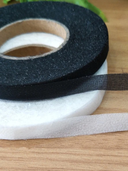 30D İnce Tela Şerit - Beyaz 0.8cm Düz Tel 50 m 2 Plaka