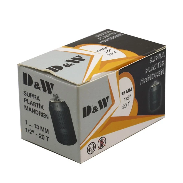 DW Supra Plastik Mandren 1/2" 20T 1-13 mm - 4