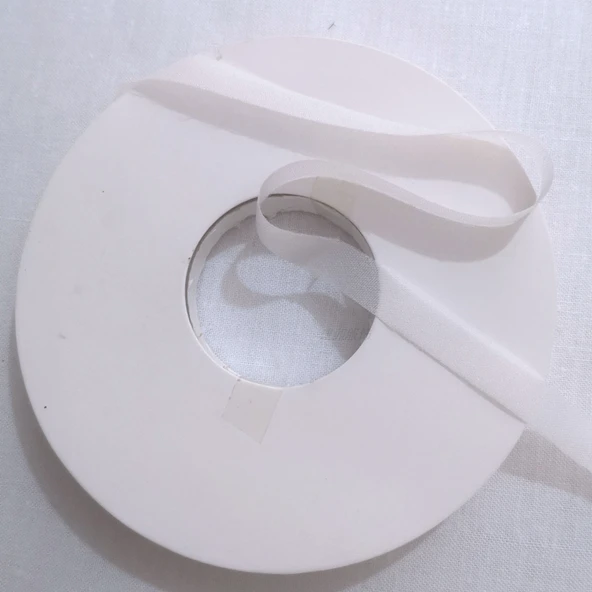 30D İnce Tela Şerit - Beyaz 0.8cm Düz Tel 50 m 2 Plaka - 10
