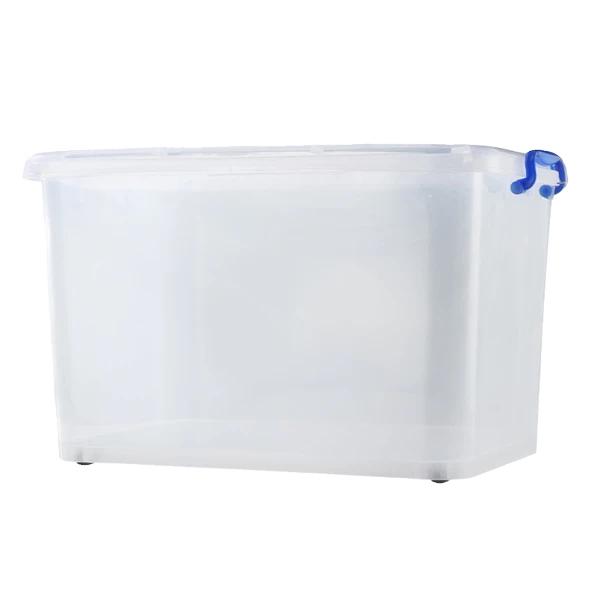 Şeffaf Plastik Saklama Kutusu - 63x44.5x36cm (80L) - 6