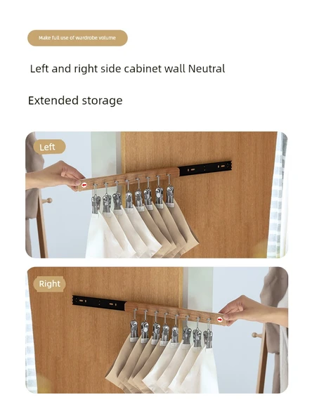 Ahşap Duvara Monte Kancalı Askı - 12 Kanca - Ahşap Rengi (Sol) - Resim 6