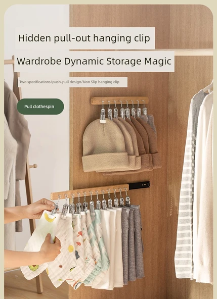 Ahşap Duvara Monte Kancalı Askı - 12 Kanca - Ahşap Rengi (Sol) - Resim 7