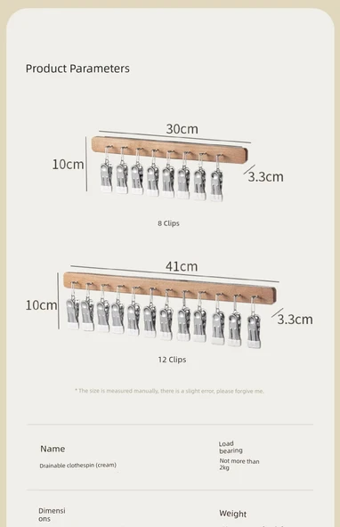 Ahşap Duvara Monte Kancalı Askı - 12 Kanca - Ahşap Rengi (Sol) - Resim 9