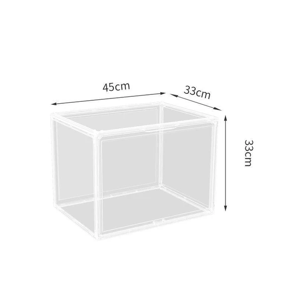 Akrilik Şeffaf Saklama Kutusu - 1 Bölmeli 45*33*33