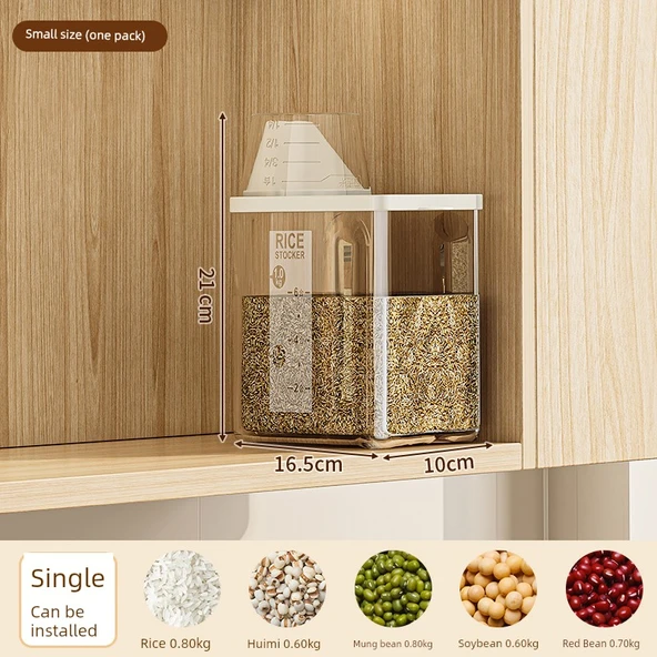Hava Geçirmez Gıda Saklama Kabı - 1.5L - Ölçekli ve Contalı