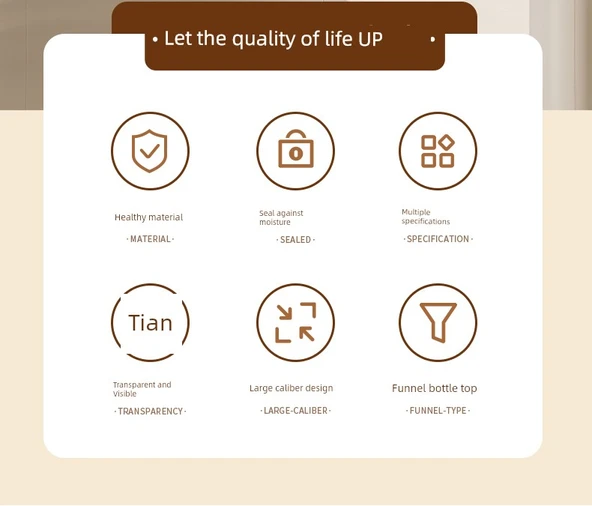 Hava Geçirmez Gıda Saklama Kabı - 2'li Set 2.5L - Tahıl Bölmeli - Resim 9