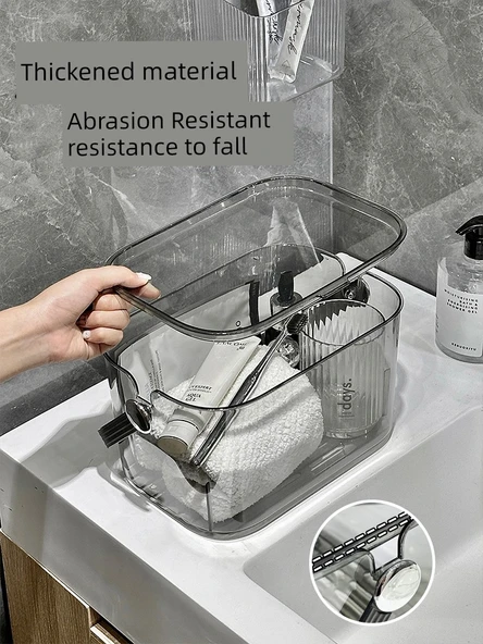 Öğrenci Yurdu Banyo Sepeti - Şeffaf Desenli - 3