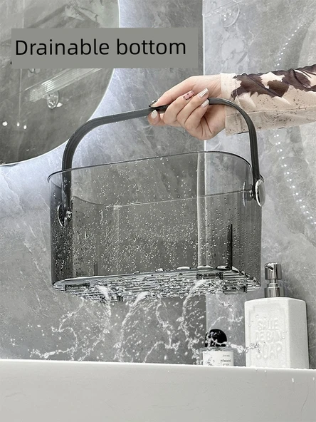 Öğrenci Yurdu Banyo Sepeti - Şeffaf Desenli 2 - 5