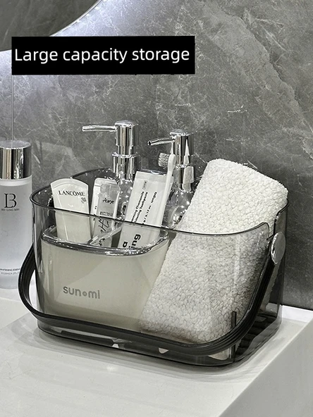 Öğrenci Yurdu Banyo Sepeti - Şeffaf Desenli - 4