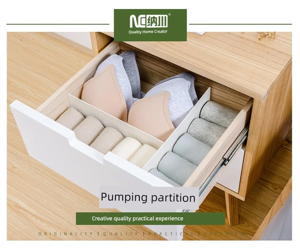 Çekmece Bölme Aparatı - 1 Set (6 Bölme + 3 Taban) - 7