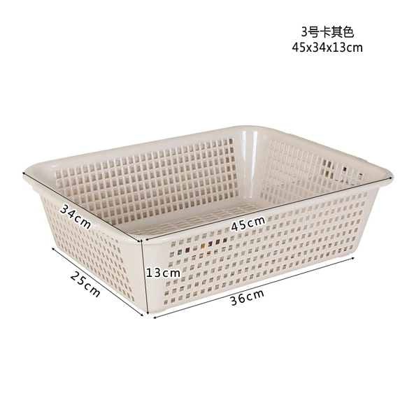 Dikdörtgen Plastik Masaüstü Organizer Sepet - Haki-5