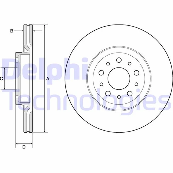 ÖN FREN AYNASI DİSK FIAT EGEA 16 1.0 1.3 MTJ 1.4 1.5 1.6 MTJ 5 BİJON DIŞ:284MM K:24MM