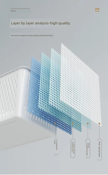 Mutfak Dolabı Saklama Sepeti - Büyük Boy - Resim 9