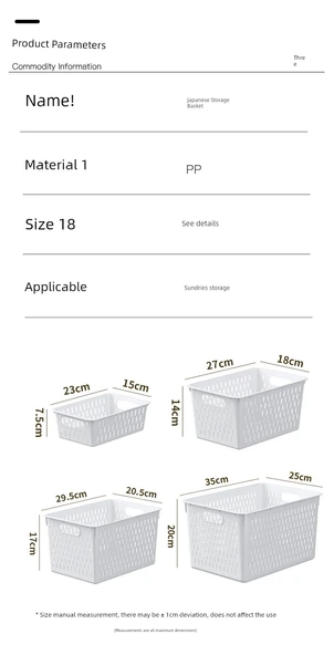 Mutfak Dolabı Saklama Sepeti - Büyük Boy - Resim 8