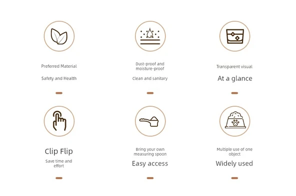 Pirinç ve Tahıl Saklama Kabı - 1.2L - 2'li Set - Ölçü Kaşıklı - Resim 7