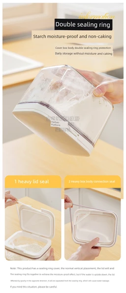 Pirinç ve Tahıl Saklama Kabı - 1.2L - 2'li Set - Ölçü Kaşıklı - Resim 10