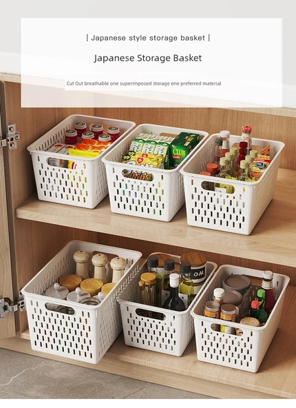 Mutfak Dolabı Saklama Sepeti - Büyük Boy - Resim 7