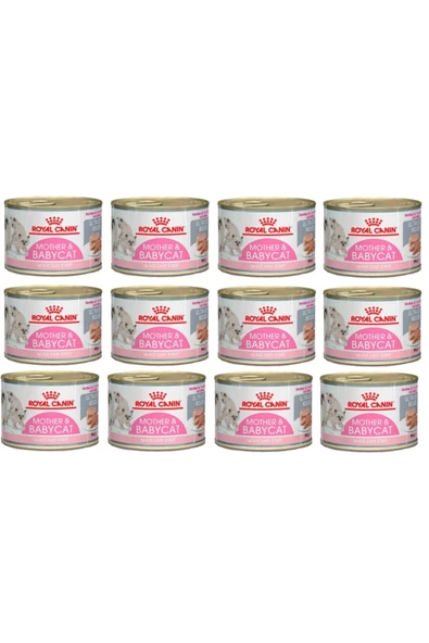 Royal Canin Hamile Anne ve Yavru Kediler Için Konserve Mama 195 Gr X 12 Adet