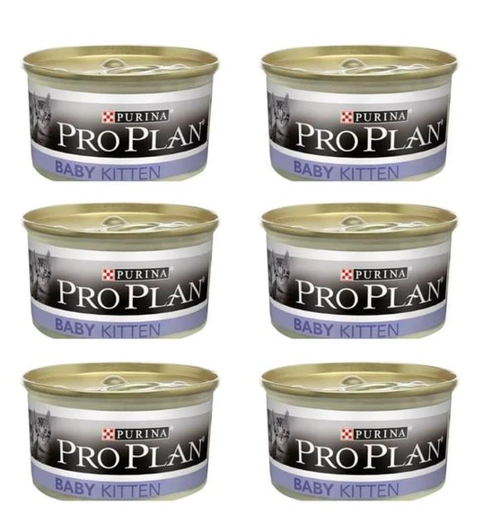 Pro Plan Baby Kitten Tavuklu Yeni Doğan Yavru Kedi Konservesi 85gr x 6 adet