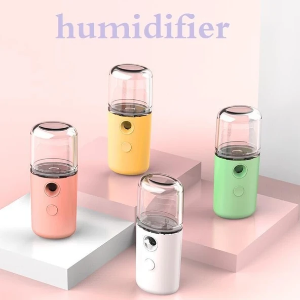 Şarjlı Mini Yüz Nemlendirici Dezenfektan Cihazı Mist Sprayer - 3