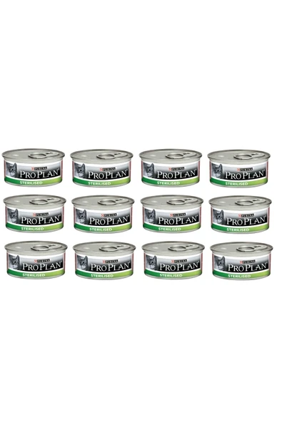 Pro Plan Sterilised Ton Ve Somon Kısırlaştırılmış Kedi Konservesi 12x85 Gr
