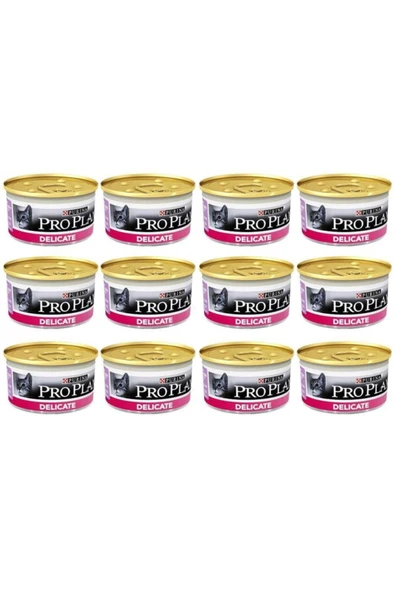 Pro Plan Delicate Hindili Hassas Yetişkin Kedi Konservesi 85grx  6a det