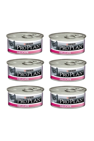 Pro Plan Delicate Hindili Kedi Konservesi 85 gr 6 lı Avantaj Paketi