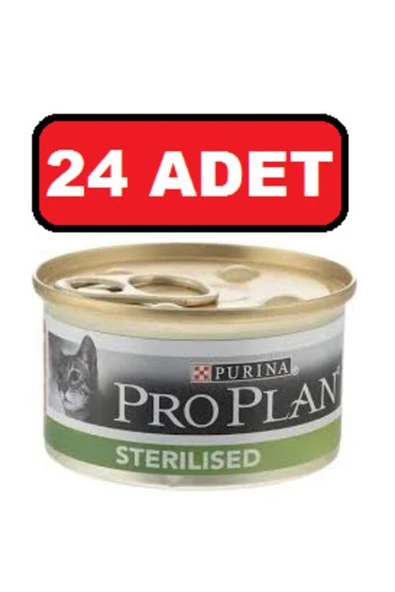 Pro Plan Sterilised Ton Ve Somon Kısırlaştırılmış Kedi Konservesi 24x85 Gr
