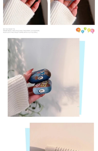 Denim Crayon Xiaoxin AirPods 3 H203 Kılıf - 9