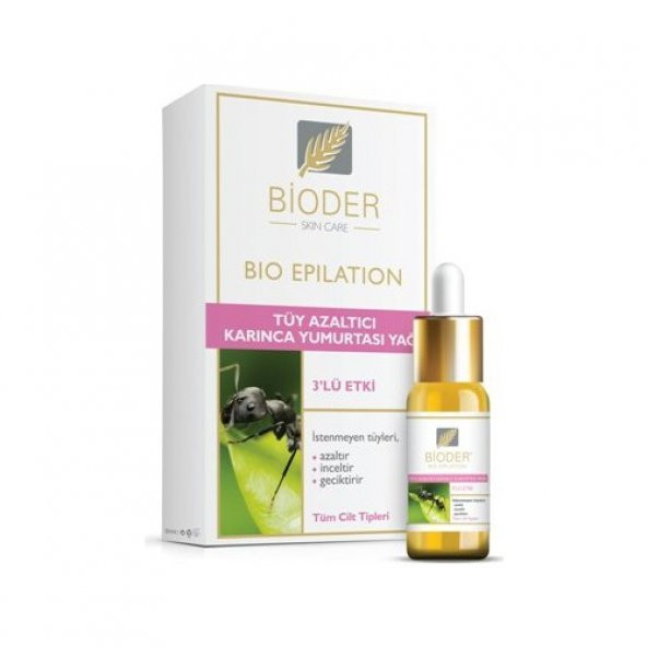 Bioder Tüy Azaltıcı Karınca Yumurtası Yağı 30 Ml