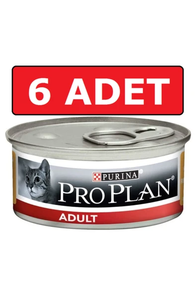 Pro Plan Adult Tavuk Etli Yetişkin Kedi Konservesi 85 Gr X 6 Adet Yaş Mama