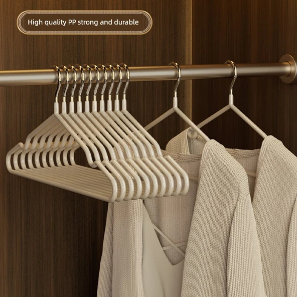 Kaymaz Elbise Askısı - Yetişkin - 10'lu Paket - İskandinav Yeşili - Standart 40g - Resim 3