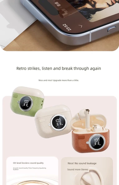 Bluetooth 5.4 Kulaklık - Amiral Gemi Yeni Cilt - Panoramik Stereo - 7