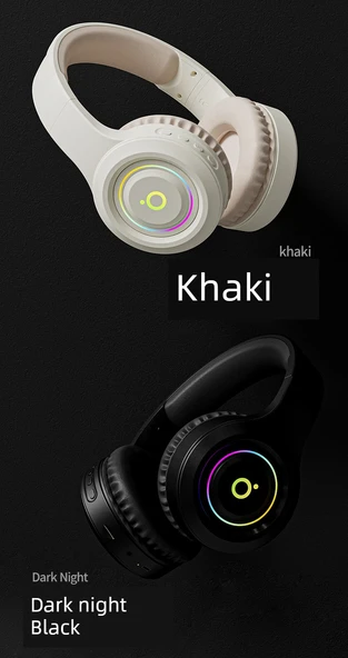 Bluetooth E-Spor Oyuncu Kulaklığı - Atina Siyahı - HIFI Ses - 100 Saat - 8