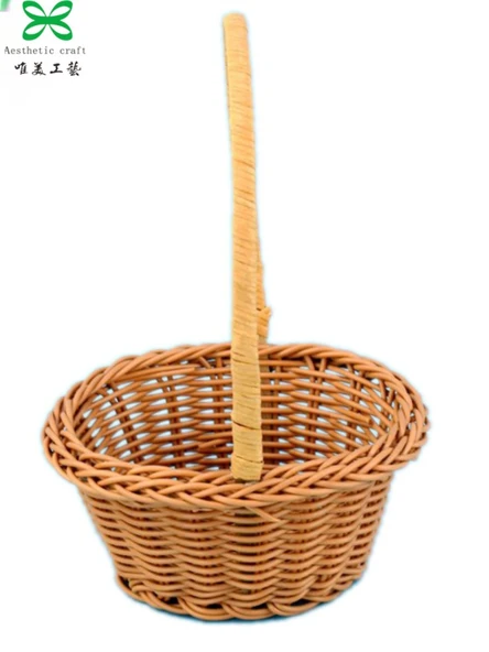 Kare Model - Imitasyon Rattan Küçük Sepet - Oyuncak, Şeker ve Hediye Sepeti - 5
