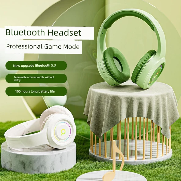 Bluetooth E-Spor Oyuncu Kulaklığı - Atina Siyahı - HIFI Ses - 100 Saat - 3