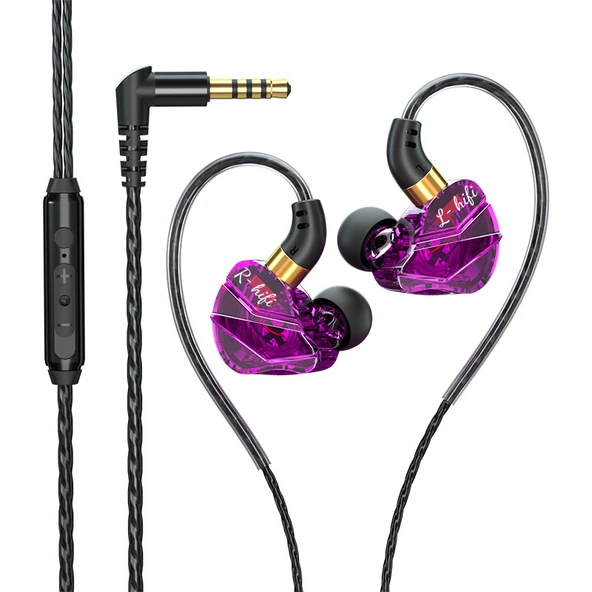 S16 3.5mm Kablolu Bass Oyun Kulaklığı - Mor