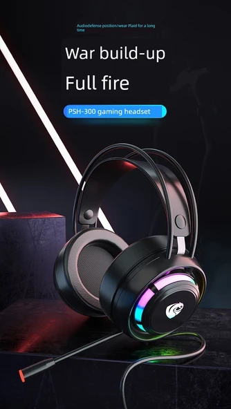 Gaming Kulaklık - Pembe Kedi Kulaklı 3.5mm Çift Delikli Işıltılı Versiyon - 8