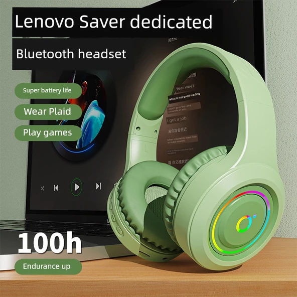 Bluetooth E-Spor Oyuncu Kulaklığı - Atina Siyahı - HIFI Ses - 100 Saat - 2