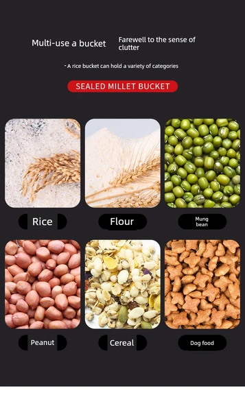 Hava Geçirmeyen Gıda Saklama Kabı - Küçük Boy 3'lü Set (Ölçü Kontrollü) - 11
