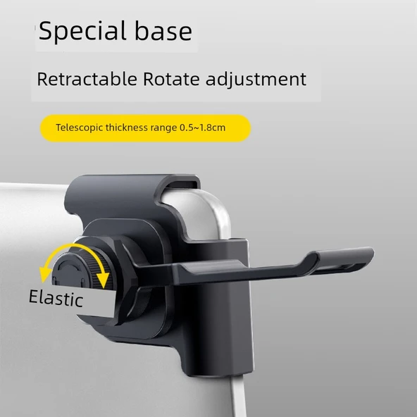 Monitör Kulaklık Askısı - Siyah (0.5~1.8cm Düz Paneller İçin) - 5