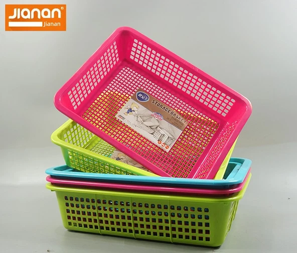 Plastik Saklama Sepeti - Açık Pembe (Orta 5016) - 7