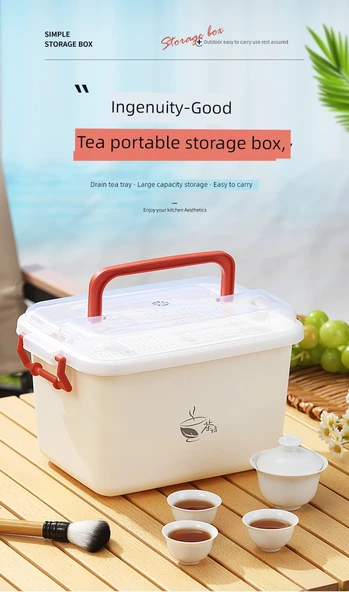Küçük Boy Sarı Çay Saklama Kutusu - 7