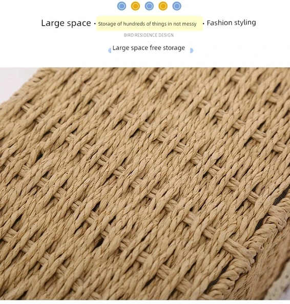 Rattan Desenli Saklama Sepeti - Kırmızı - Tam Set - 11