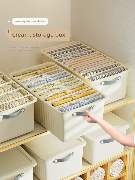 Çekmeceli Plastik Saklama Kutusu - Kapaksız Büyük -7, Çıkarılabilir Bölmeli - 2