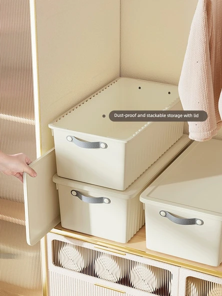 Çekmeceli Plastik Saklama Kutusu - Kapaksız Büyük -7, Çıkarılabilir Bölmeli - 5