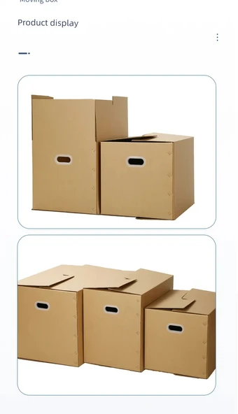 5 Katlı Süper Sert Karton Kutu 60x40x50cm - El Tutamağı Yok (BC Tile) - Model 2 - Resim 10