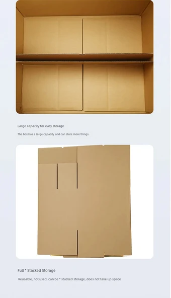 5 Katlı Süper Sert Karton Kutu 60x40x50cm - Plastik Tokalı (BE Tile) - Guangdong - 7