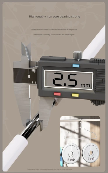 Çocuk Askısı - 6.5mm - 30.5cm Omuz Pedli - Açık Kahve Pudra 06710 - 10
