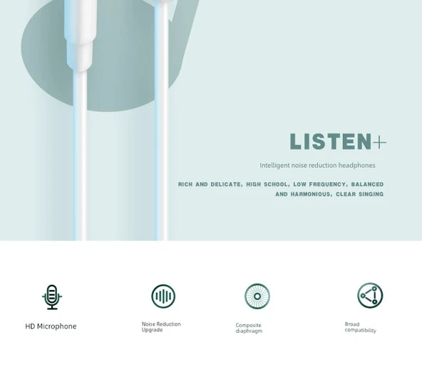 Mikrofonlu Kablolu Kulaklık - Rio Tinto Q8 Model - Siyah Renk - Kutulu - 8